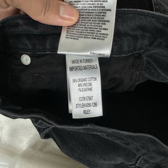 AGOLDE Riley High Rise Straight Crop in Panoramic Organic Cotton Jean Size 27 - Picture 15 of 16